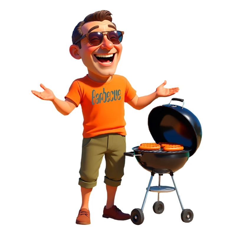 Grilling sausages