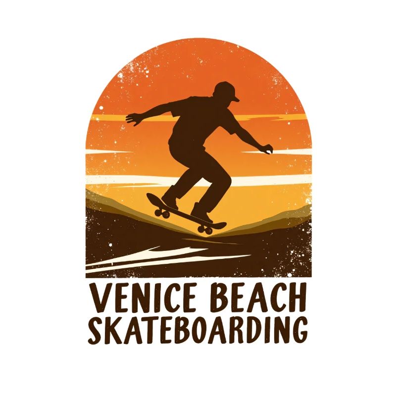Venice Beach Sunset Skateboard