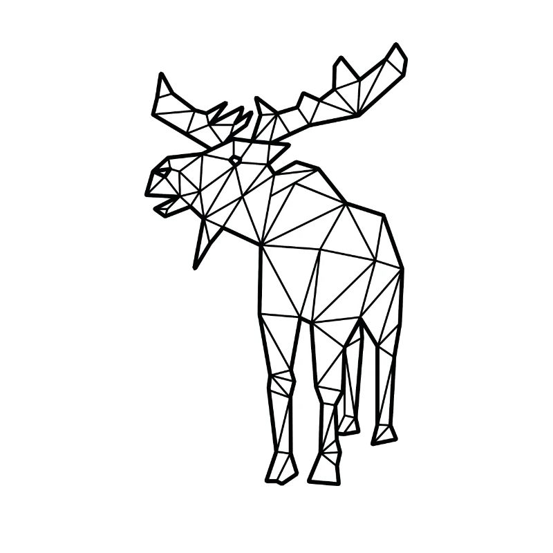 Elch Polygon