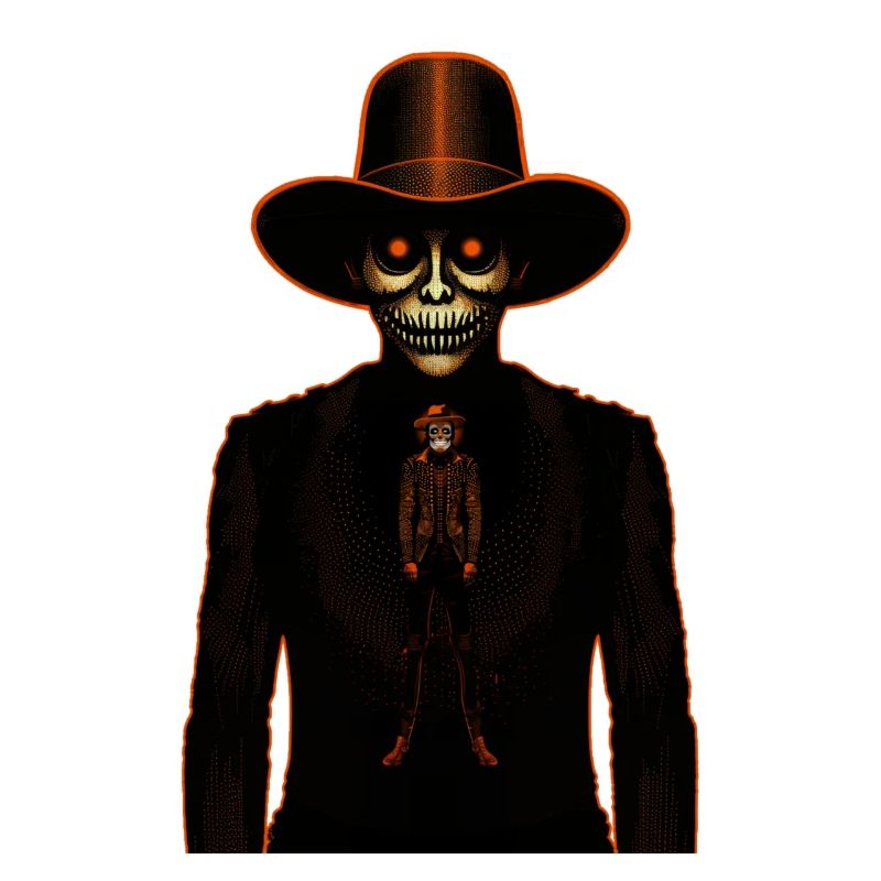 Skeleton man inside of a skeleton