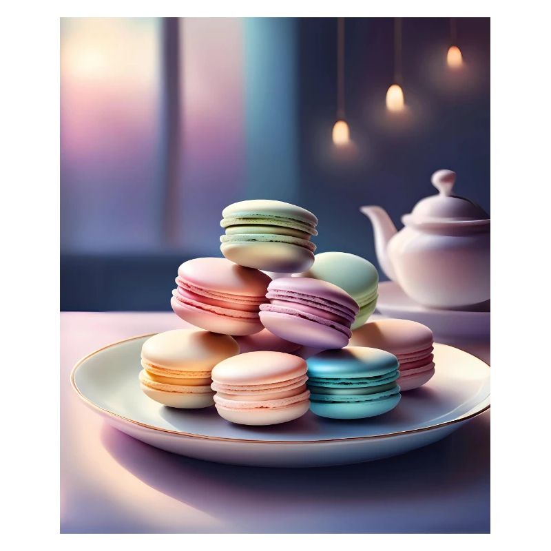 Un tas de macarons français