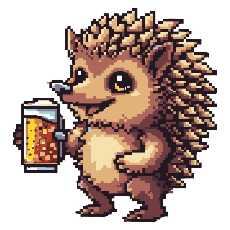 Igel Pixel Bier
