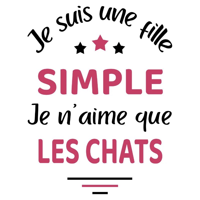 Fille simple chat humour chat