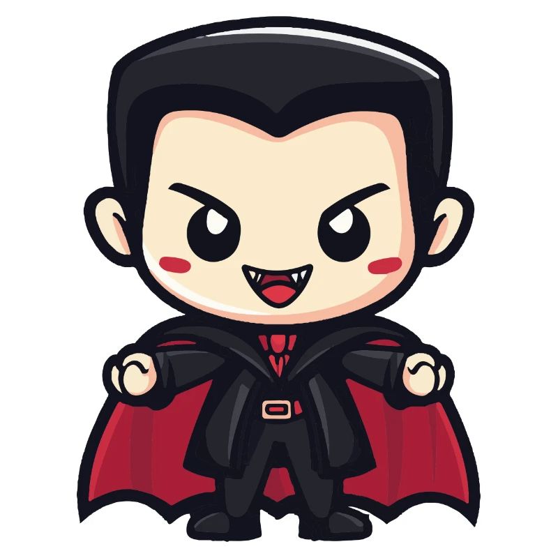 Vampire Halloween Bande dessinée mignonne