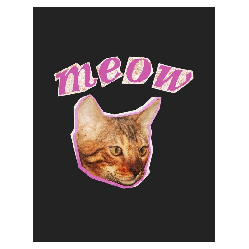 Funny Cat Print 
