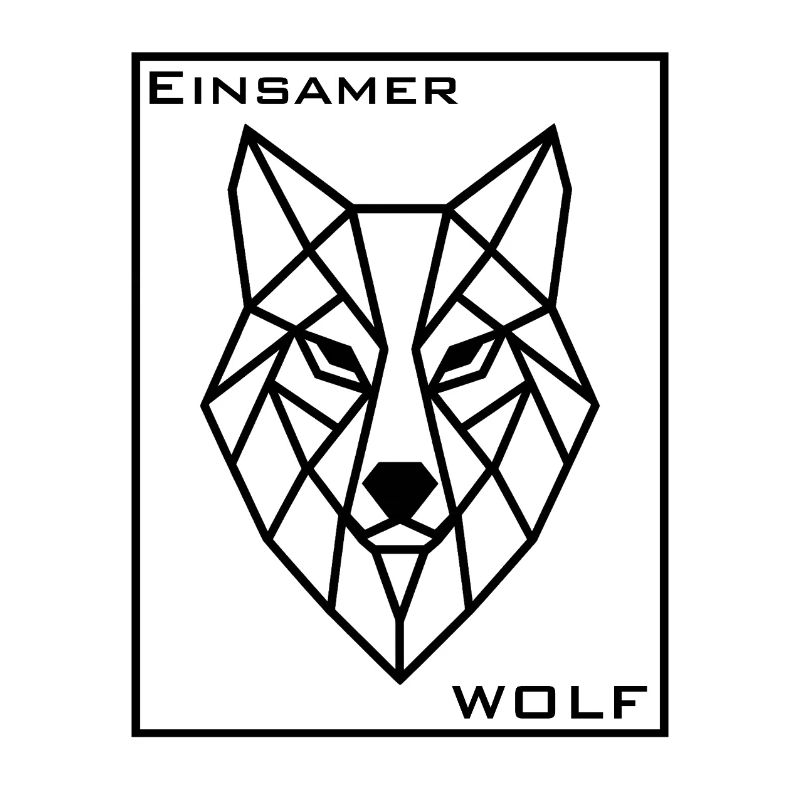 Geometrischer Wolfenkopf