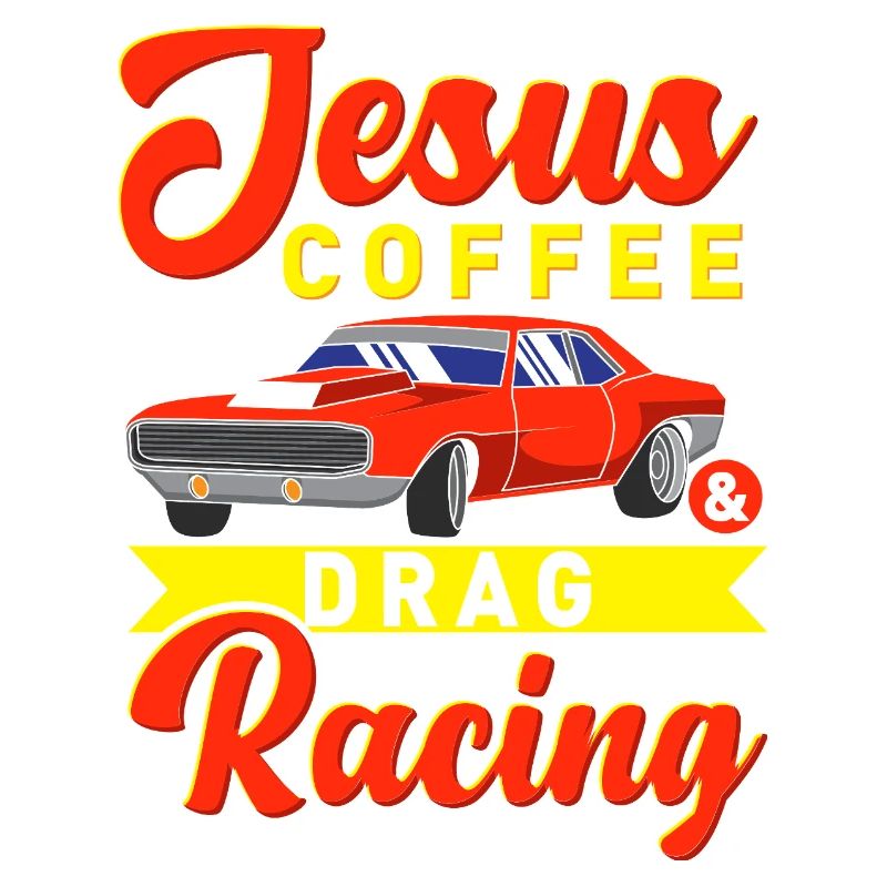 Jesus Coffee et conception de voitures musclées pour la course de dragsters