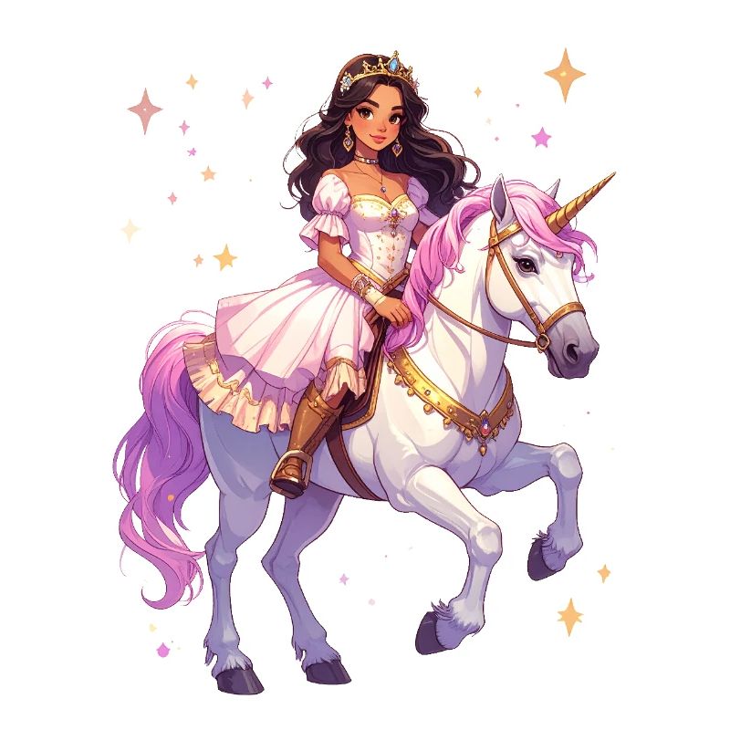 Princesse sur une licorne