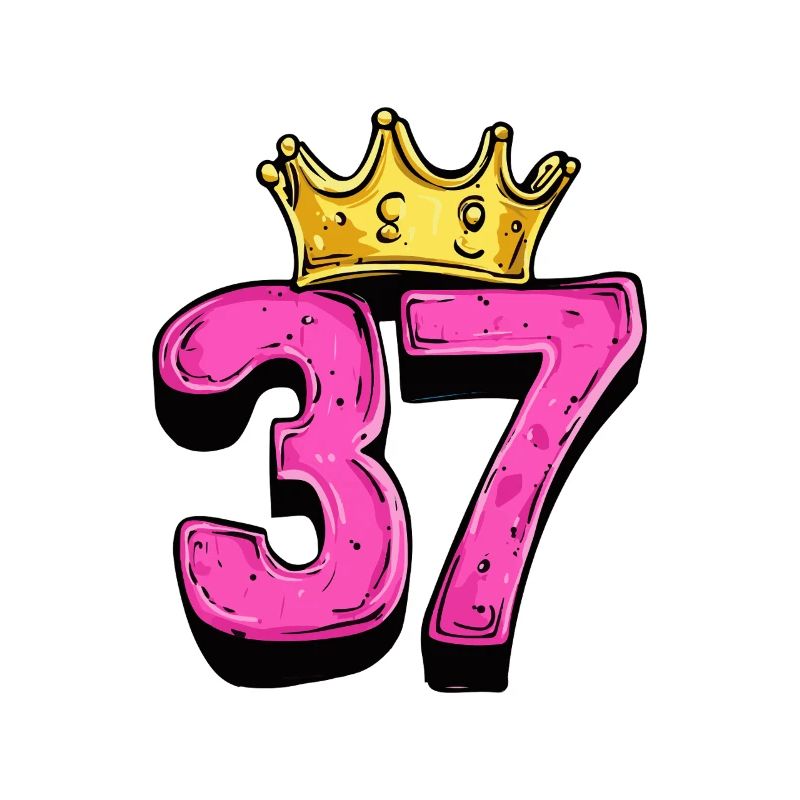 37 Zahl Krone