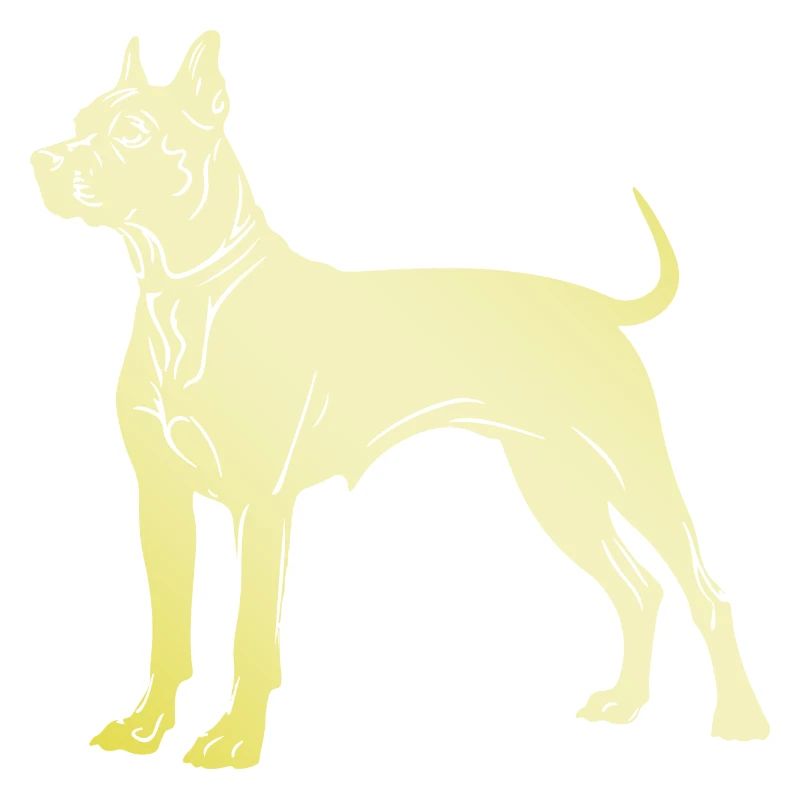 Pit Terrier Dog Silhouette