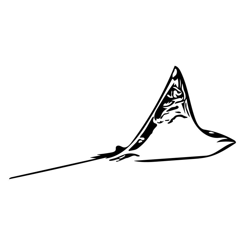 Elegant eagle ray in flight