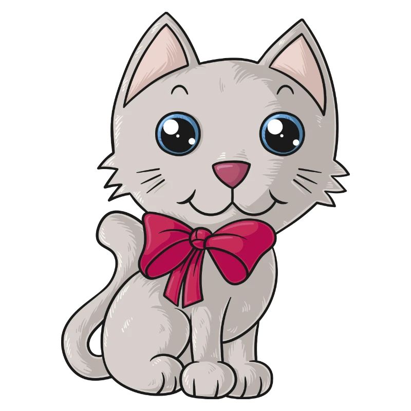 Süße Comic Katze