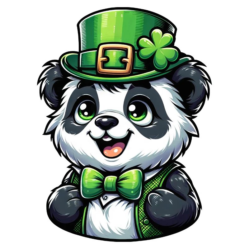 Célébration du panda de la Saint-Patrick