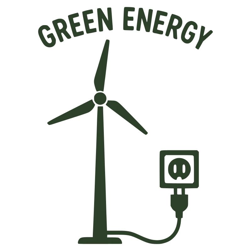Prise de courant éolien à énergie verte