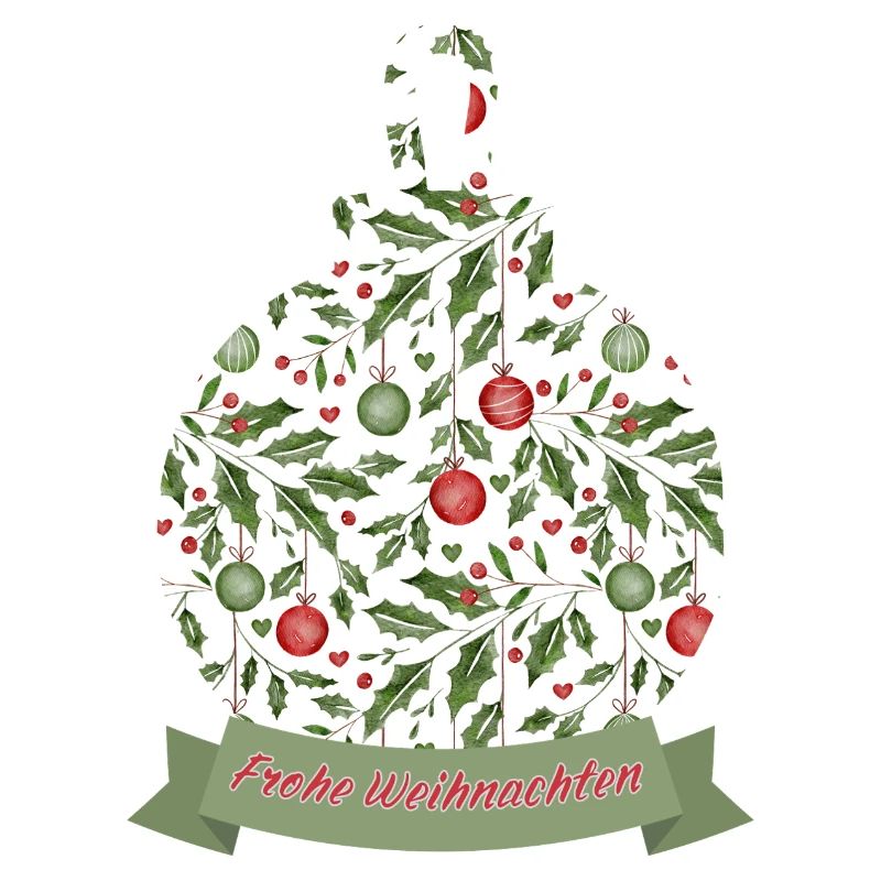 Boule de Noël avec texte Joyeux Noël