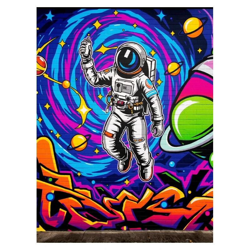Astronaute dans l’univers du graffiti