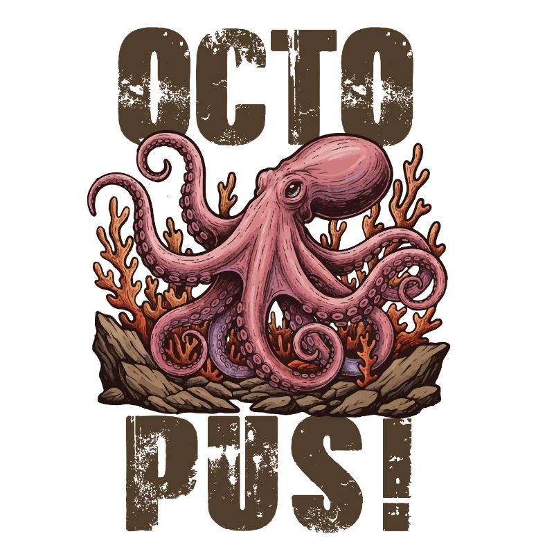 Vintage Giant Octopus Octopus