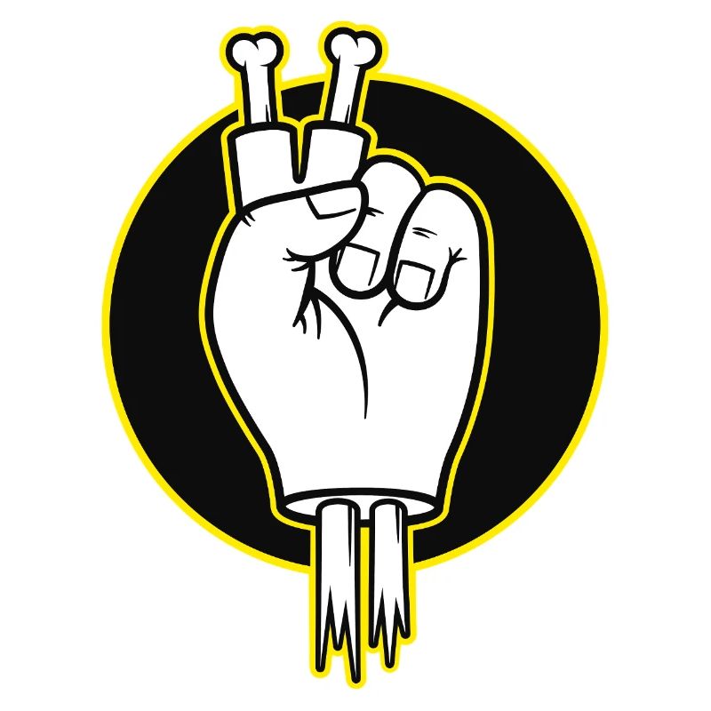 Bone Fingers Siegeszeichen