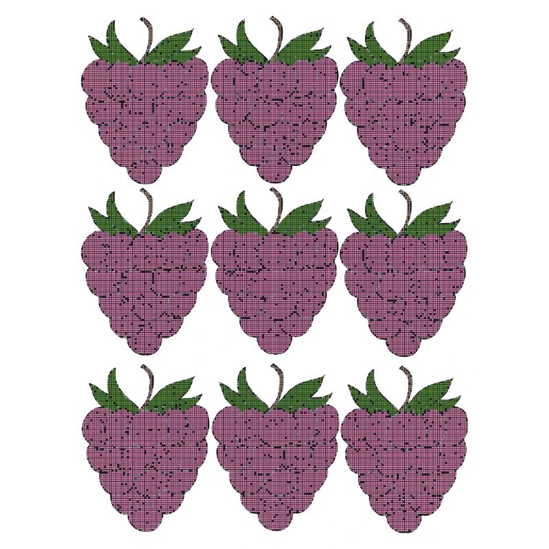 raspberry pattern textile