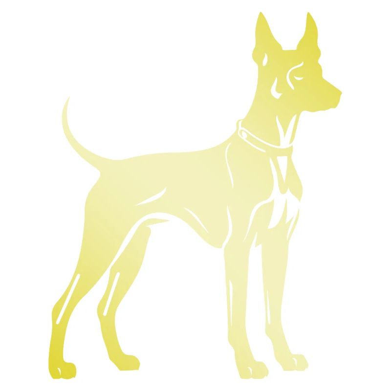 Doberman Hund Silhouette