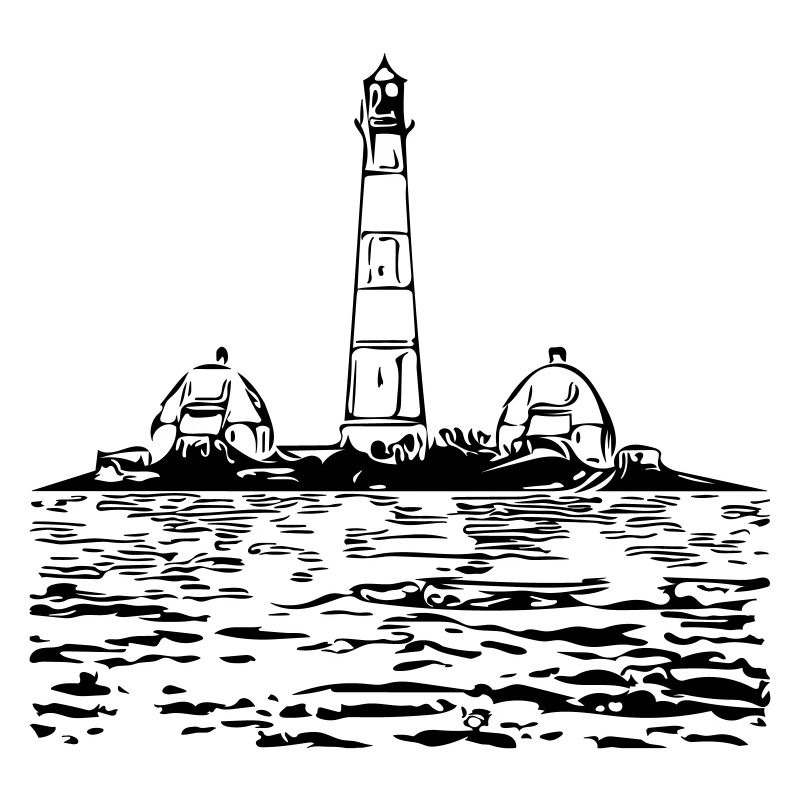 Leuchtturm im Meer
