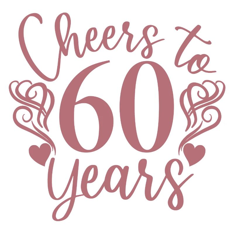 Prost auf 60 Jahre 60. Geburtstag