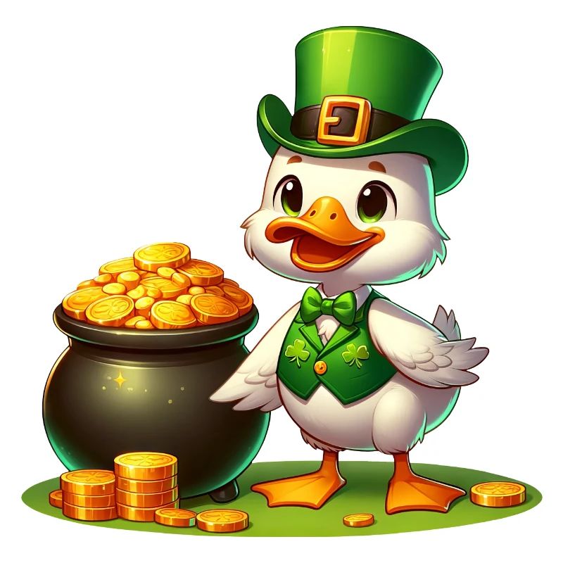 St. Patricks Day Elefant Grün