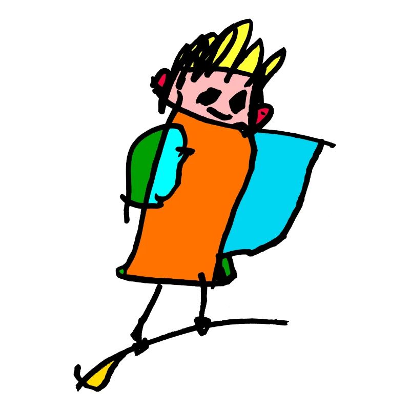 little witch on the broom