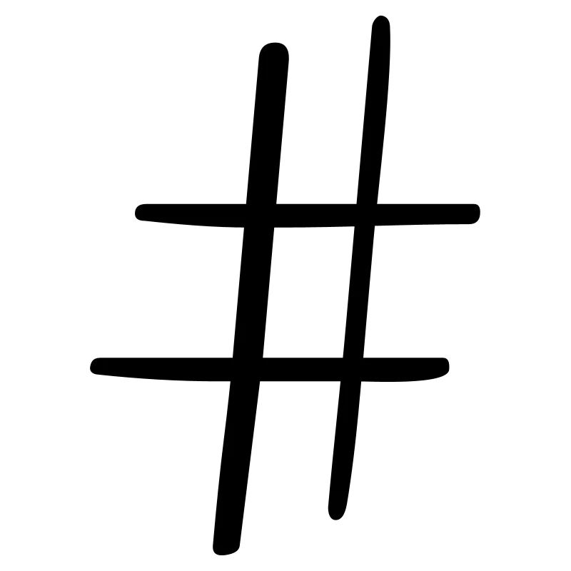 Hashtag Symbol Social Media Geschenkidee