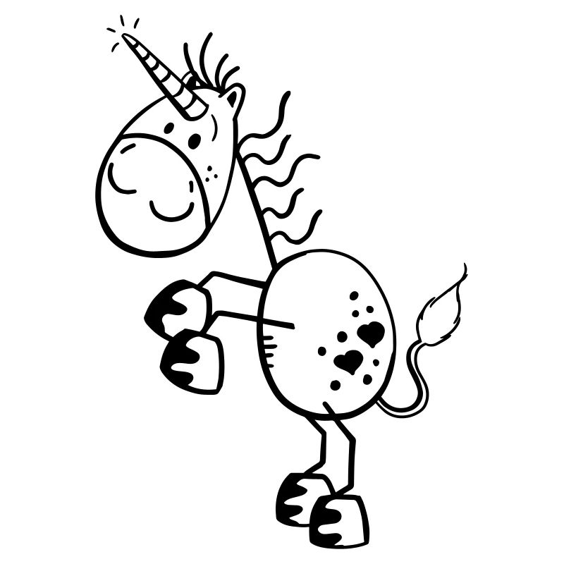 Lustiges Einhorn Comic