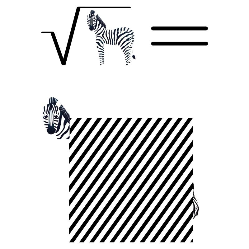 Die Quadratwurzel eines Zebras | Ich liebe Mathe