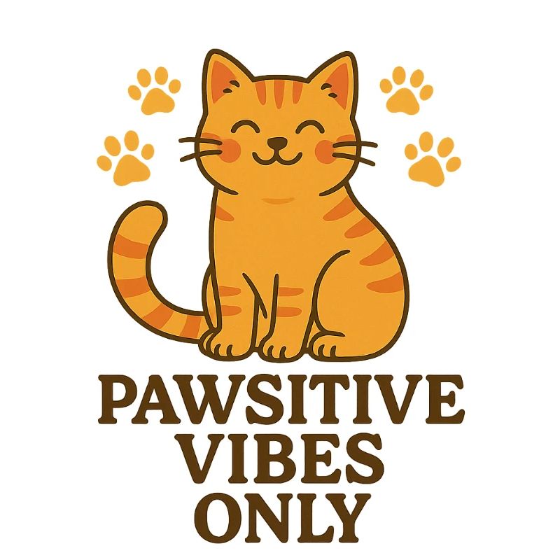 Pawsitive Vibes Only – Katzenpower mit Herz
