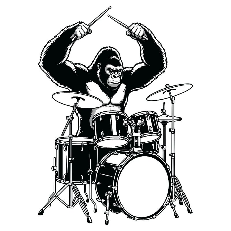 Drummer Gorilla - batterie