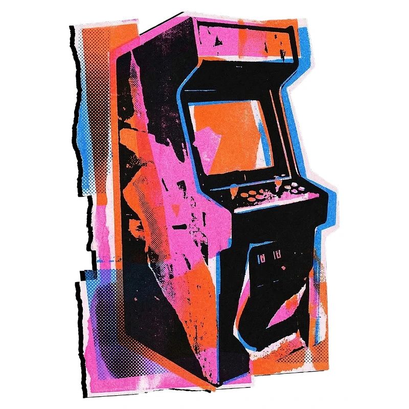 Retro Wave Gamer Game Machine