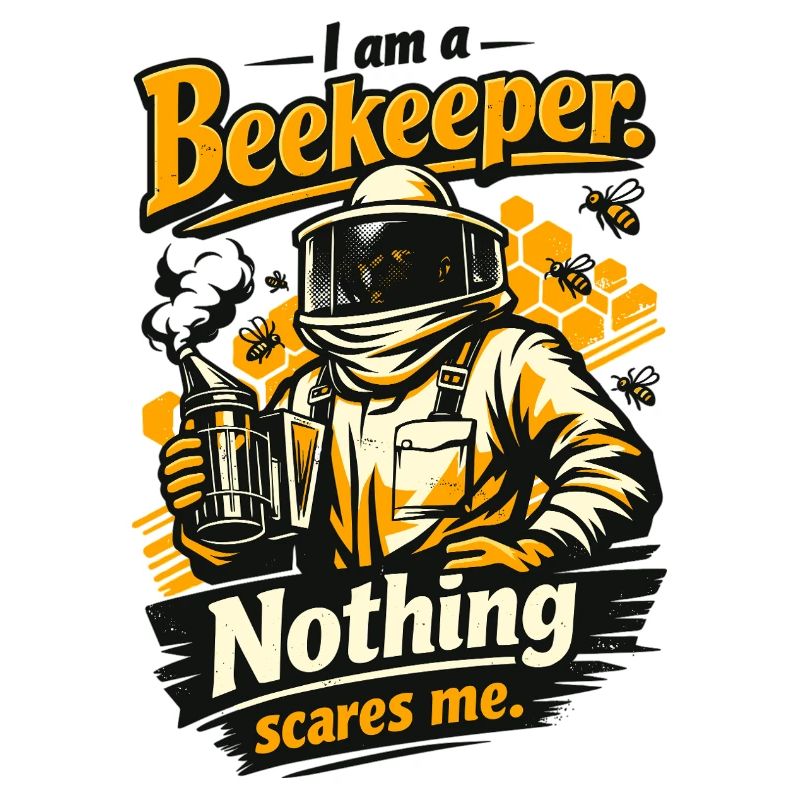 Beekeeper Gift: I am a Beekeeper Nothing scares me
