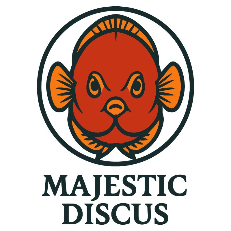 Majestätischer Diskus-Tropengoldfisch
