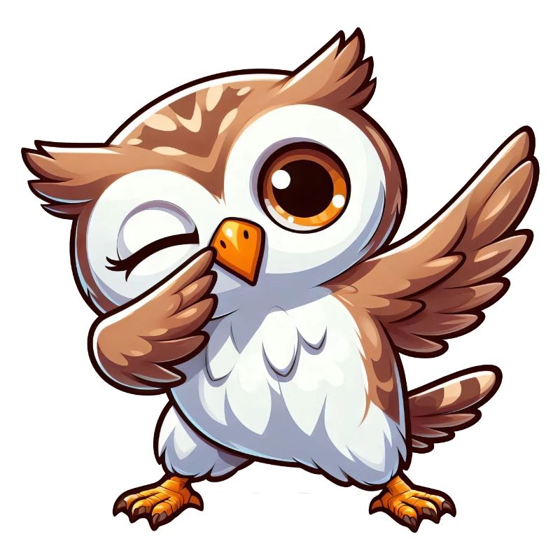 Cool Owl Dab Dabbing Design Drôle