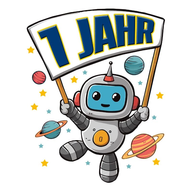 1 Jahr Kleiner Roboter als Astronaut im Weltraum