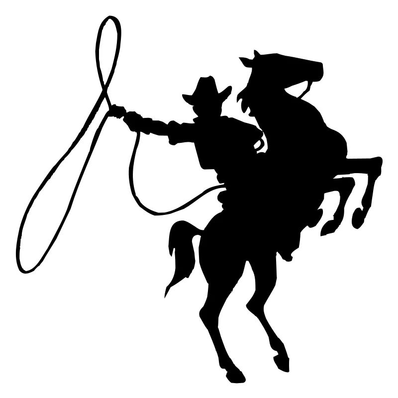 Cowboy auf Pferd