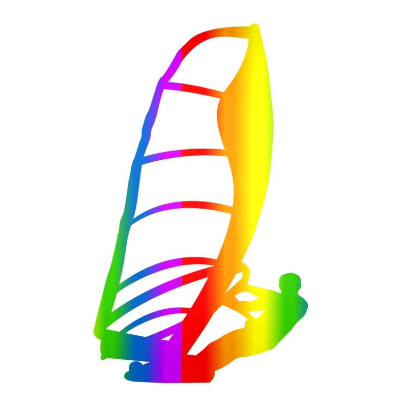 Bunter Windsurfen Regenbogen