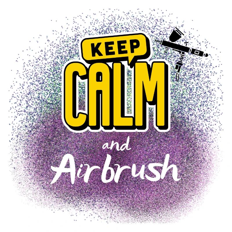 Airbrusher Keep calm and airbrush cooler Spruch