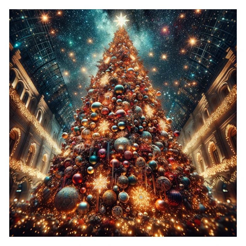 Weihnachtsbaum Druck auf Accessoires