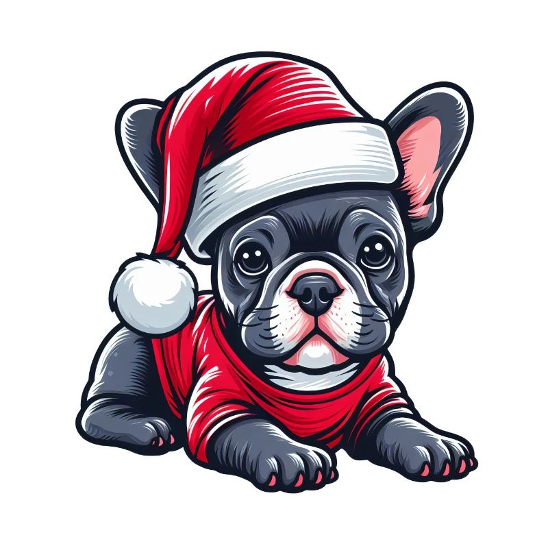 mignon du réveillon de Noël Frenchie