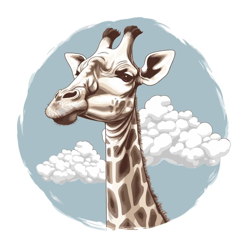 Giraffe im Himmel