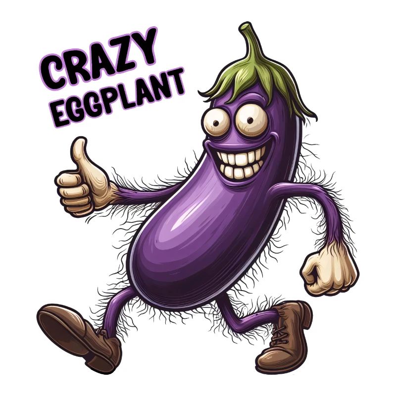 Crazy Veggies: Eggplant Hairy Power Walker