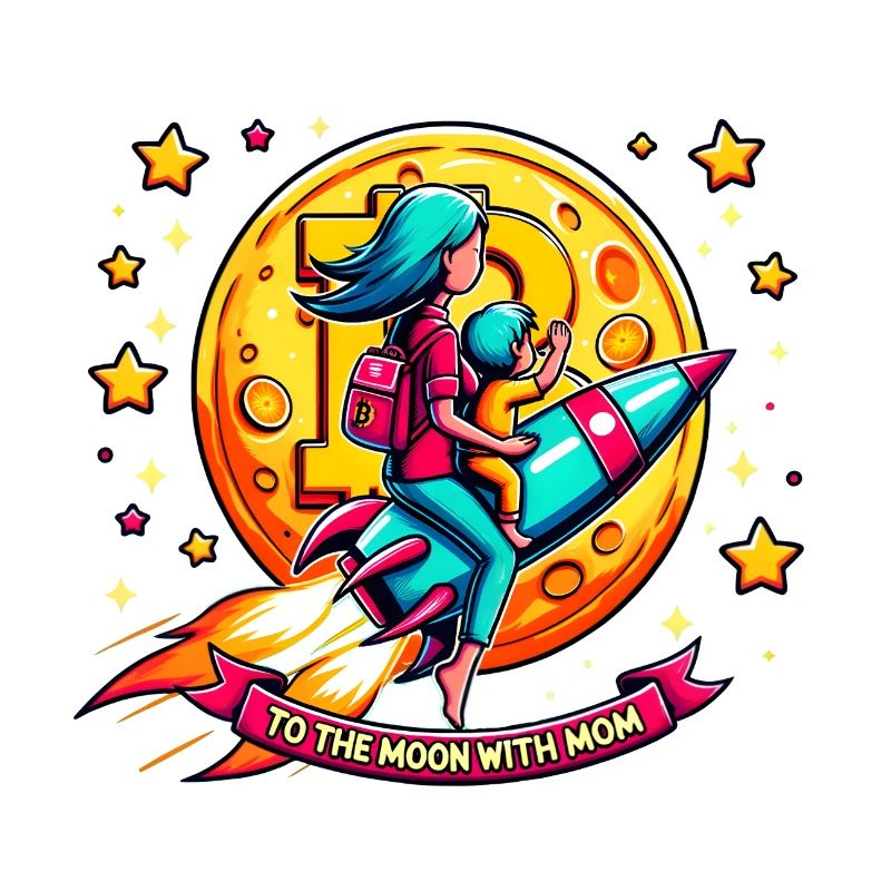 Bitcoin to the moon with Mom