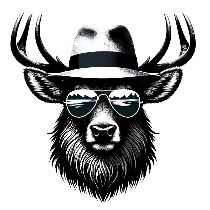 Hipster-Elch