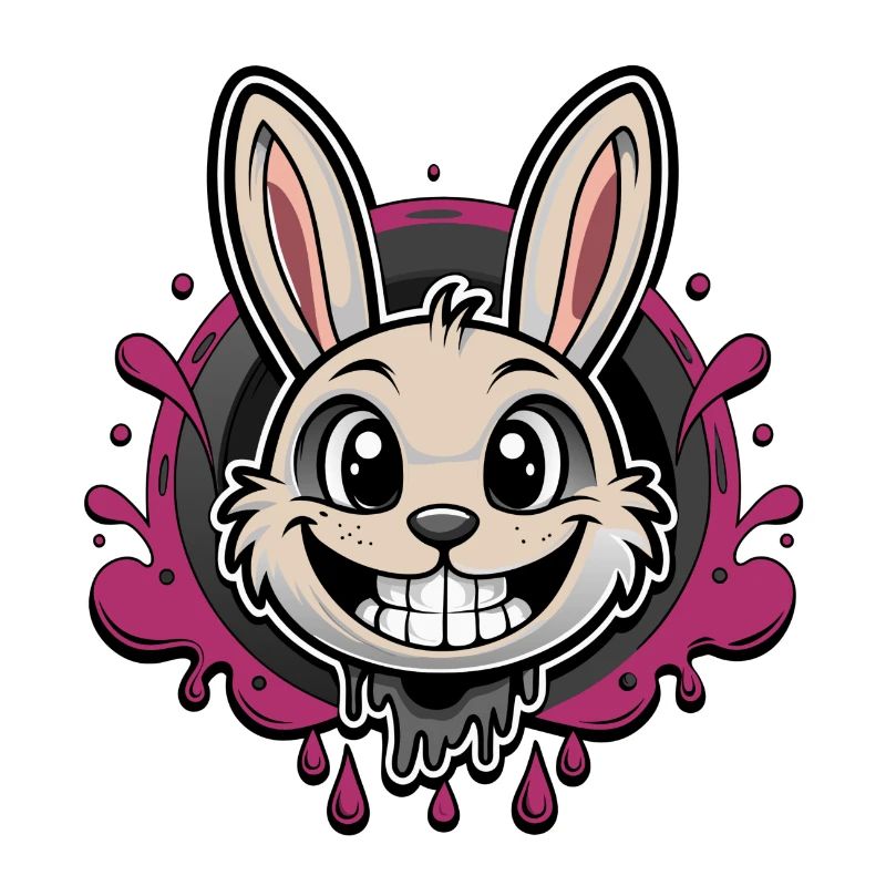 smiling easter bunny