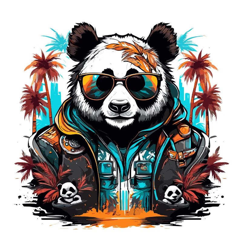 Tattoo / Tier / Kunst / cool / Comic / Panda