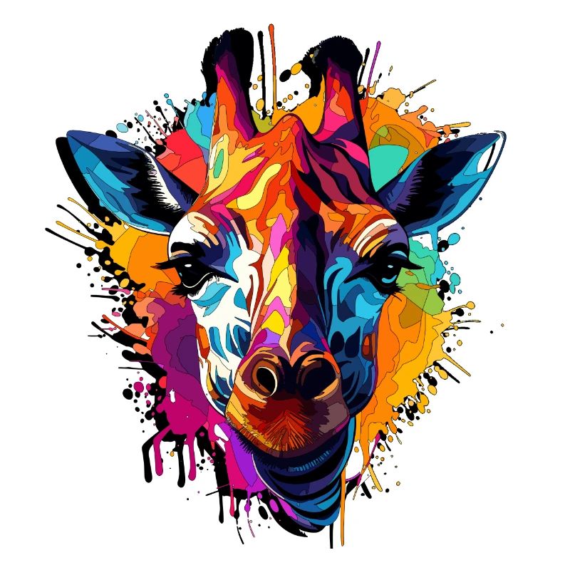 Abstraktes Giraffendesign - Arte Moda